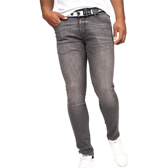 Crosshatch Heren Barbeck Slim Jeans (Gewassen grijs) - Image 1