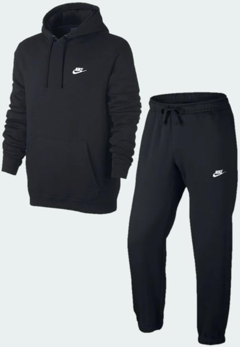 Nike Sportswear Club Fleece trainingspak met capuchon voor heren in zwart - Image 1