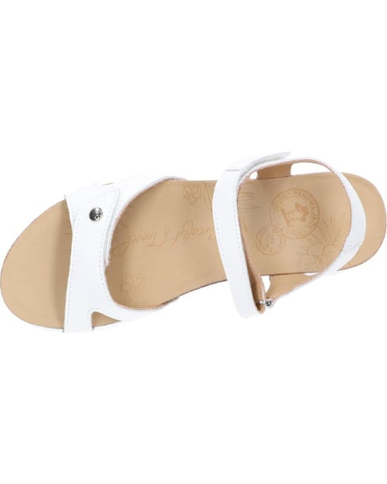Panama Jack Dames Wedge Witte Leren Platform Sandals - Sulia B1 - Image 6