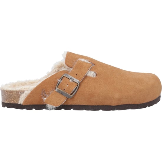 Hush Puppies Jade Leren Damesslippers Tan - Image 5