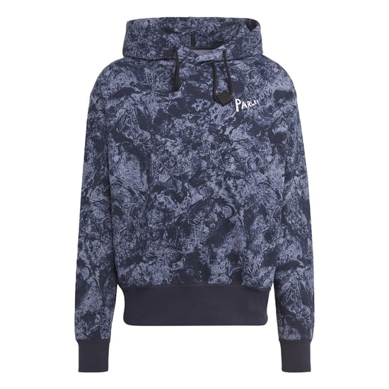 Men's adidas Hooded Long Sleeve Regular Fit Sweatshirt in Silvio/Legink - Image 4