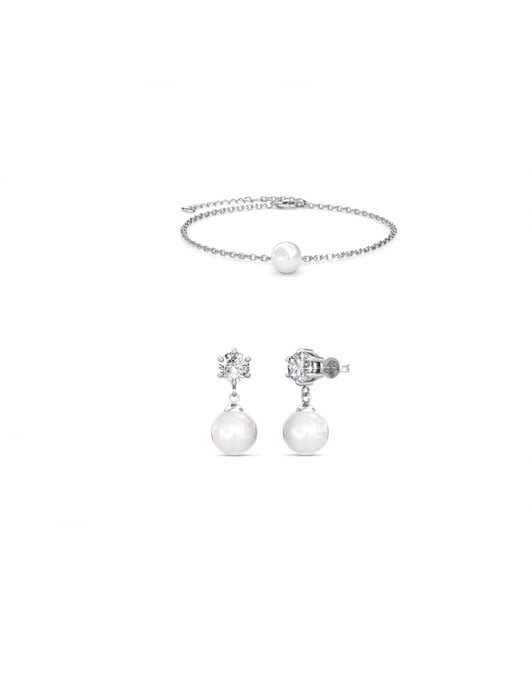 Pauline Crystal Pearl Set en Box - Oostenrijks kristal en parels - Image 2