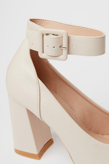 Faith: Celine High Block Heel Platform Court Shoes