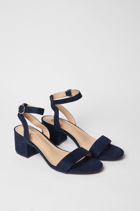 Wide Fit Tommi Barely There Mid Block Heel Sandals - Image 3