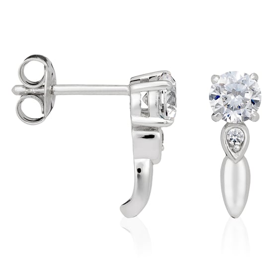 Orphelia Dames 925 Sterling Zilveren Stud Oorbellen - Zilver ZO-5110 - Image 2