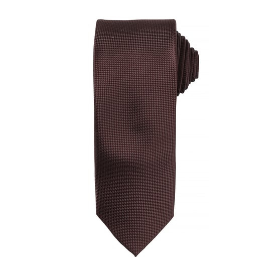 Premier Heren Micro Wafel Formele Work Tie (Bruin) - Image 1