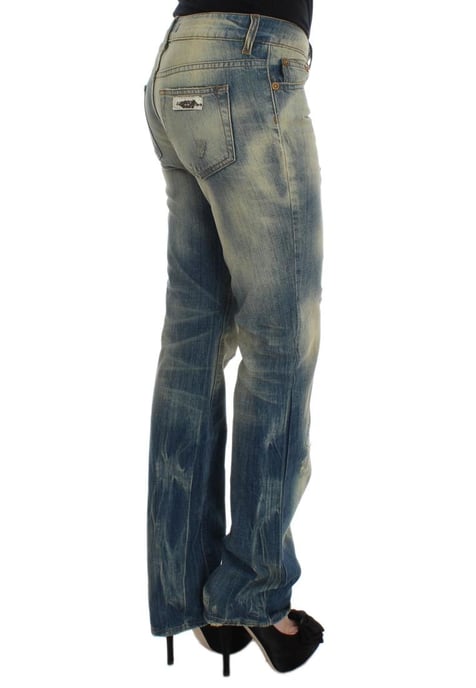 Cavalli Dames Blauwe Was Katoenen Slim Fit Bootcut Jeans - Image 4