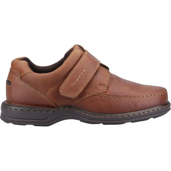 Hush Puppies Mens Roman Leather Shoes (Brown)