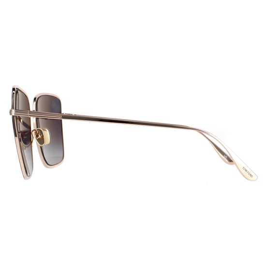 Tom Ford Square Womens Shiny Black Grey Polarized Heath FT0739