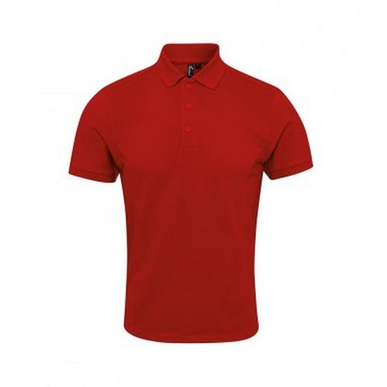 Premier Heren Coolchecker Plus Piqu Polo Shirt (Rood) - Image 1