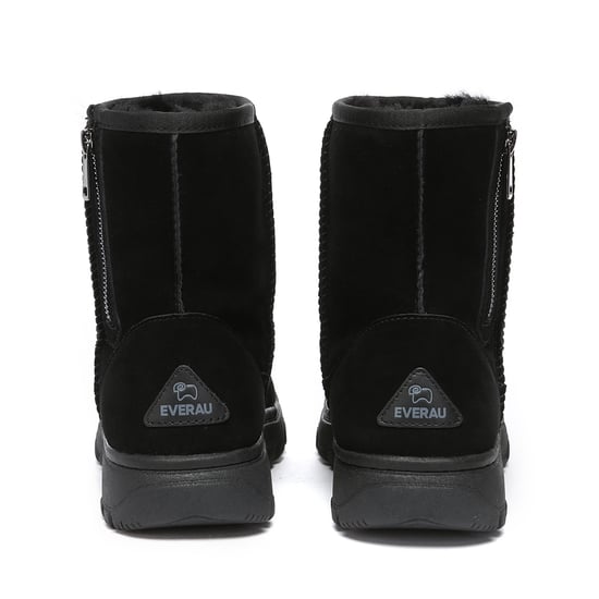 EVER AU Women Starling Zipper Short Boots - Black
