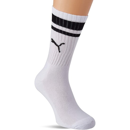 Puma Unisex Adult Heritage Stripe Crew Socks (pak van 2) (Zwart/Wit) - Image 4