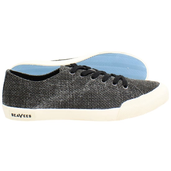 Seavees Monterey Raffia Dames Zwarte Sneakers - Image 4