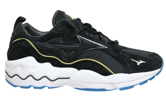 Mizuno Sport Style Wave Rider 1 Black Trainers - Mens