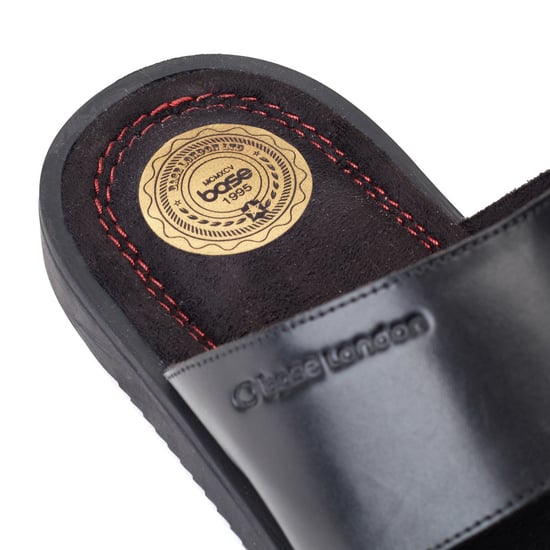 Base London Maven Leren Heren Sandalen Zwart - Image 6