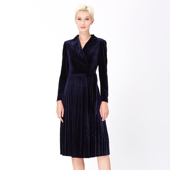 Velvet wrap effect -jurk - Image 1