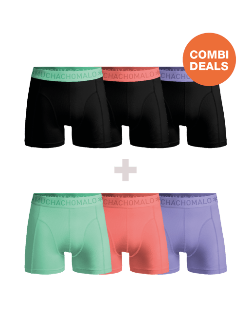 Muchachomalo Men's Boxer Shorts - 3+3 Pack - Men's Underpants