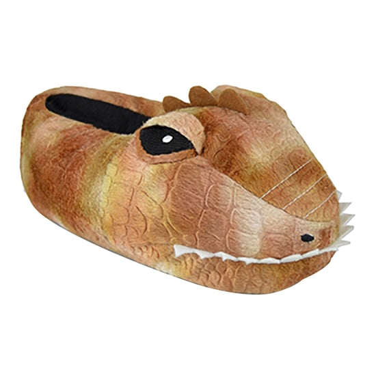 Childrens / Kids Plush 3D Dinosaur Head Slippers