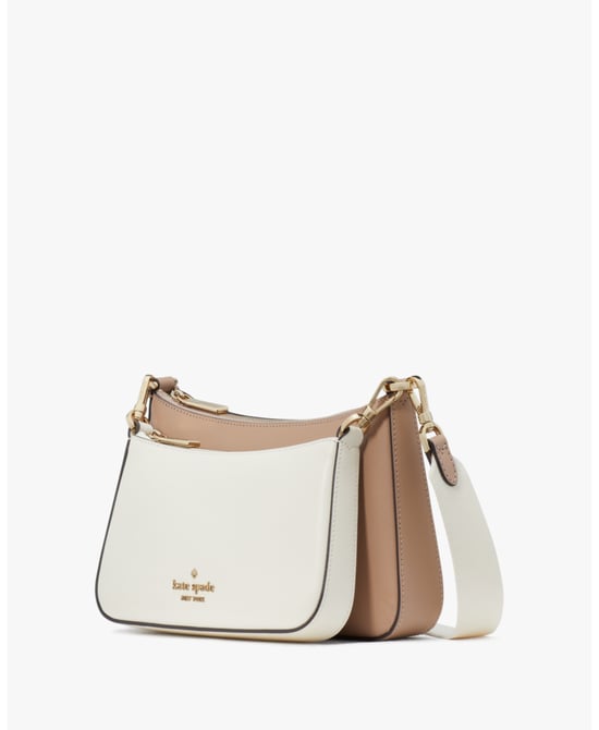 Duet Colorblock Saffiano Leather Small Crossbody