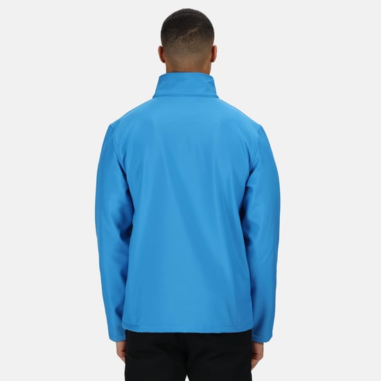 Regatta Standout Mens Ablaze Printable Soft Shell Jacket (French Blue/Navy)