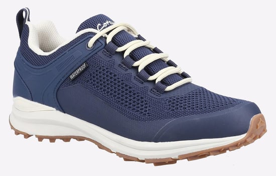 Cotswold Compton Gerecycleerd Plastic+Synthetische Pu Dames Marine Sneakers - Image 2