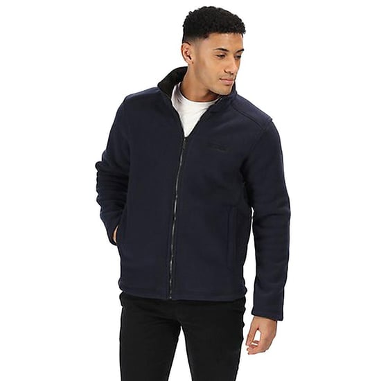 Regatta Mens Plain Micro Fleece Full Zip Jacket (Layer Lite) (Dark Navy)