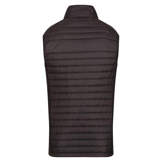 Regatta Mens Navigate Quilted Hybrid Gilet (Black/Seal Grey)
