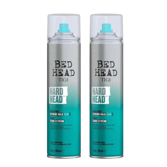 Tigi Hard Head Hairspray for Extra Strong Hold, 385ml, 2pk