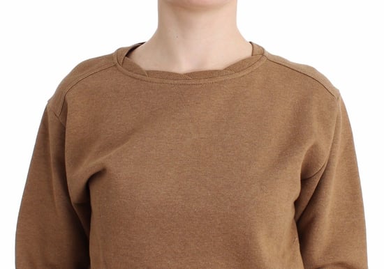 John Galliano Dames Bruine Crewneck Katoenen Trui - Image 5