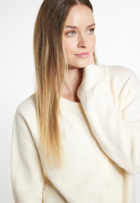 Dreimaster Vest Dames wolwit - Image 5