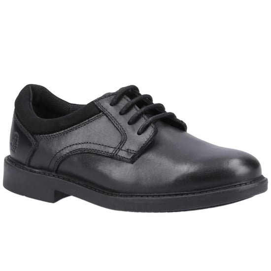 Hush Puppies Jongens Tommy Leren Schoolschoenen (Zwart) - Image 4
