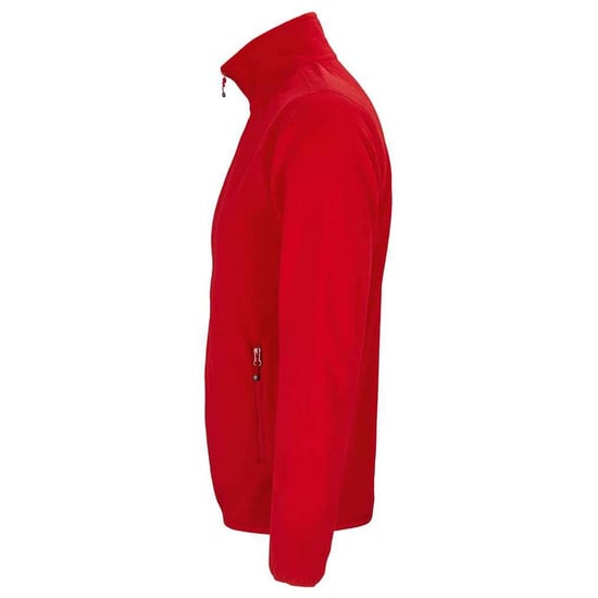 SOLS Heren Factor Fleecejack met rits (Rood) - Image 3