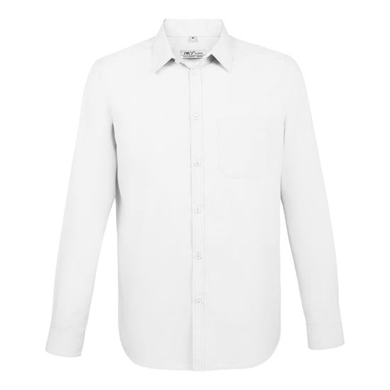 SOLS Heren Baltimore Slim Overhemd (Wit) - Image 1