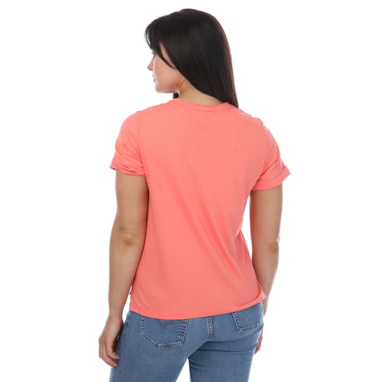 Women's Ted Baker Miarna V-Neck Easy Fit T-Shirt in Pink