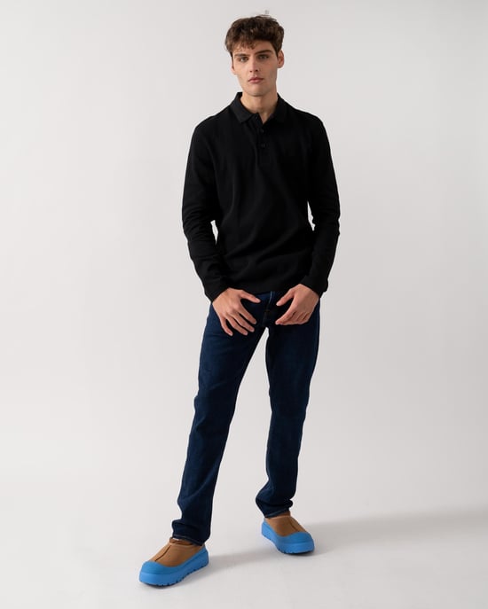BOSS Green Plisy Heren Lange Mouwen Polo Shirt - Image 3