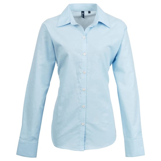 Premier Dames/Dames Signature Oxford Overhemd met lange mouwen (Lichtblauw) - Image 1