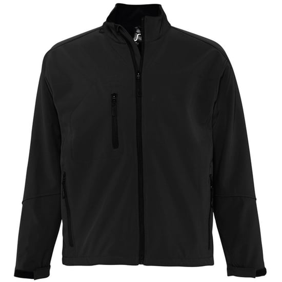 SOLS Heren Relax Soft Shell Jacket (ademend, winddicht en waterbestendig) (Zwart) - Image 1