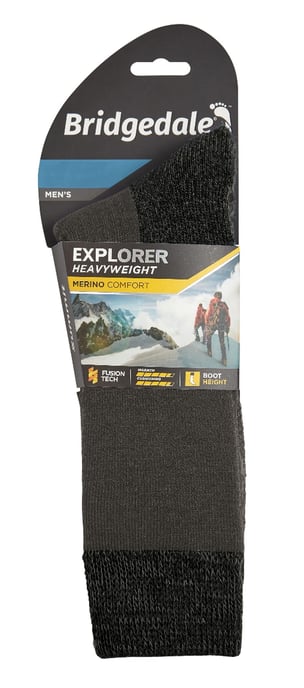 Bridgedale - Heren Zware Merino Wol Sokken - Anthraciet - Image 2