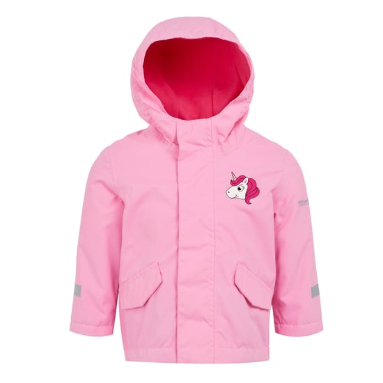 Regatta Luna de Eenhoorn Waterdichte Jas voor Kinderen/Kinderen (Zoet Roze) - Image 1