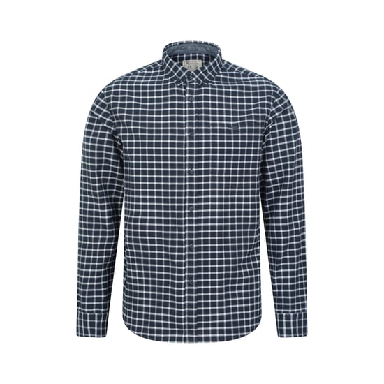 Mountain Warehouse Heren Geruit Biologisch Overhemd (Donkerblauw) - Image 1