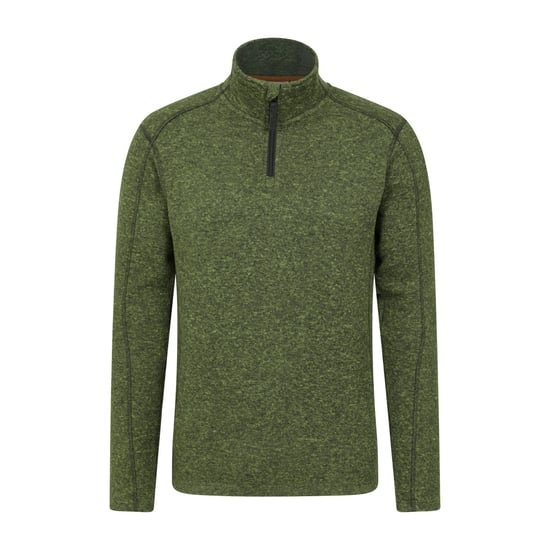 Mountain Warehouse Heren Idris II Half Zip Fleece Top (Donkergroen) - Image 1