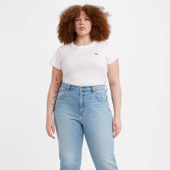 Dames-T-shirt Levis Plus Baby in Wit - Image 1
