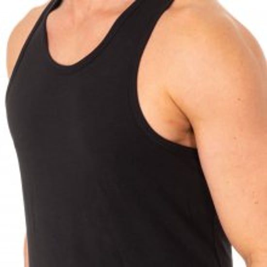Wide-strap, round-neck T-shirt for men A0DGN. Comfort and perfect fit.