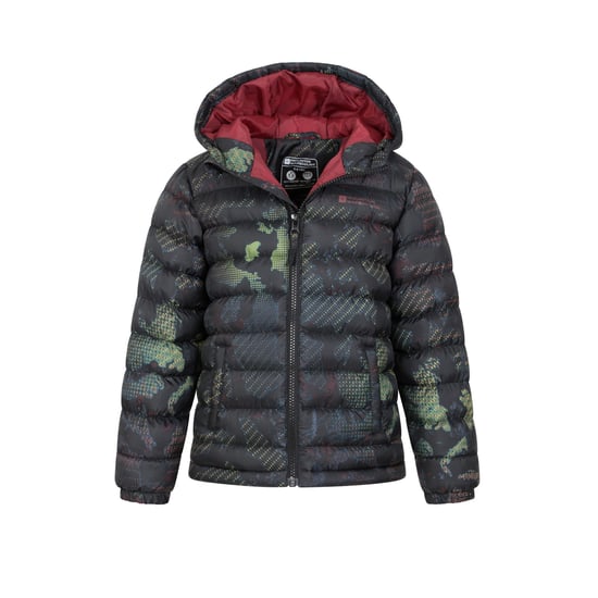 Mountain Warehouse Kinder/Kids Seizoenen gewatteerde jas met patroon (Jet Zwart) - Image 5