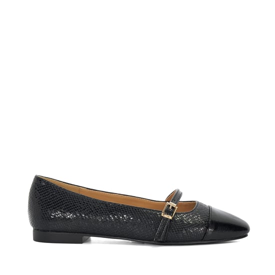 Dune Ladies Hibiski - Croc Effect Strap Detail Sandals