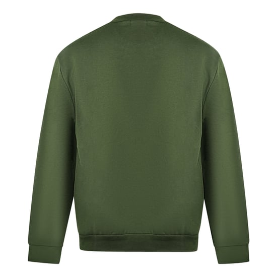 Cavalli Class Leoplardprint Logo Olijfgroene Trui - Image 2