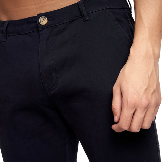 Crosshatch Heren Sinwood Chino Shorts (Marineblauw) - Image 3