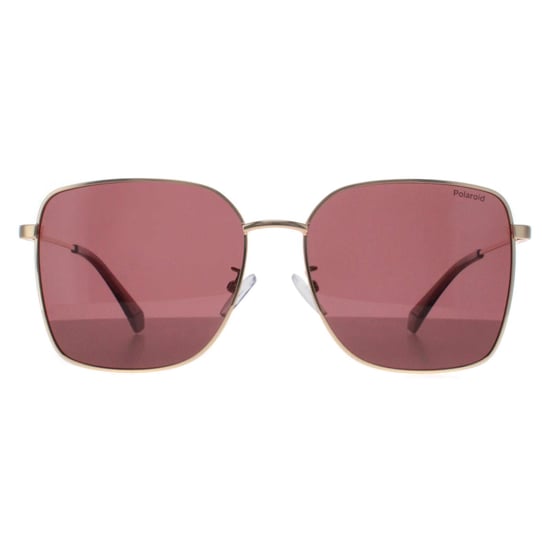 Polaroid Square Womens Gold Burgundy Violet Polarized PLD 4158/G/S/X