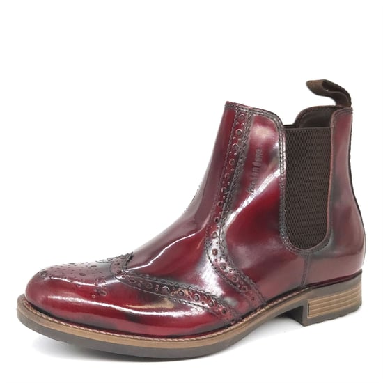HX London Albert Leather Oxblood Mens Chelsea Boots