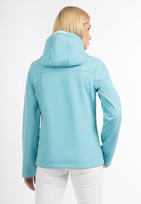 Schmuddelwedda softshell jas Dames DONKER AQUA-280 - Image 4